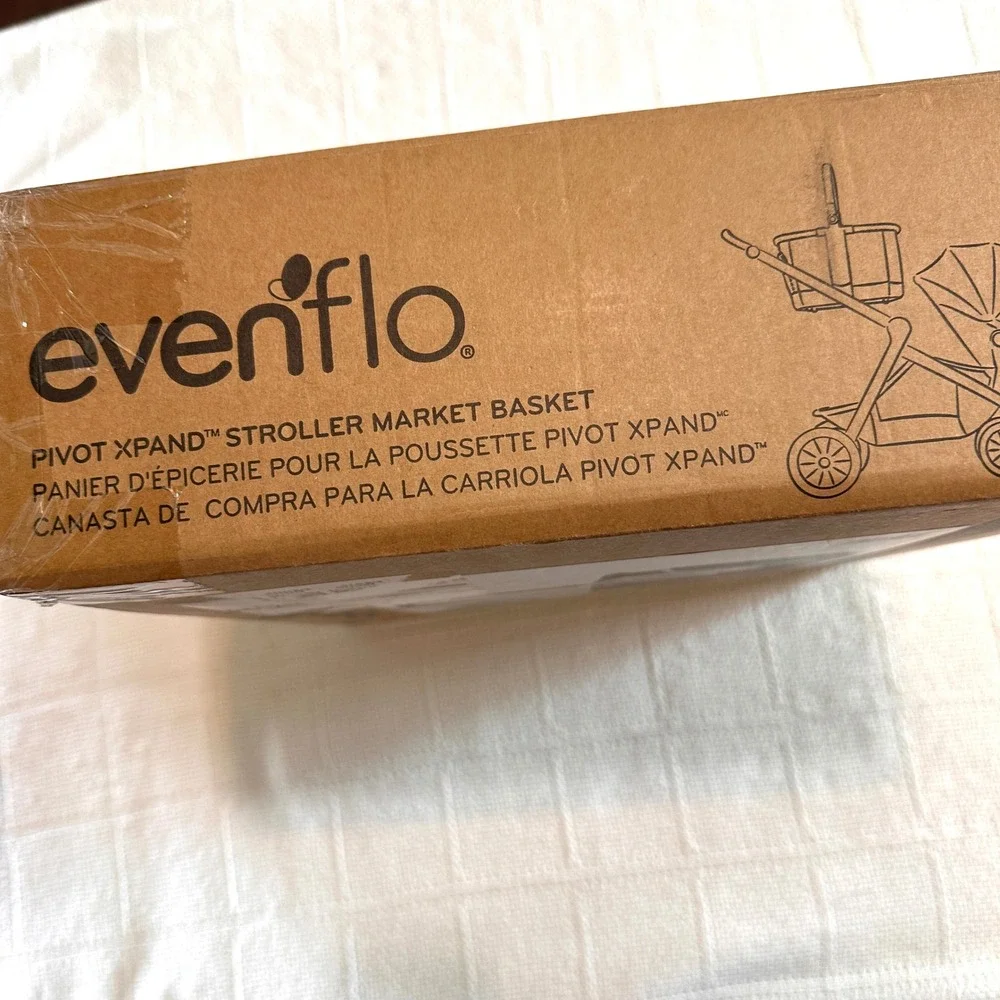 Evenflo Pivot Xpand Stroller Market Basket Gray 630444 Accessory 40lbs Capacity